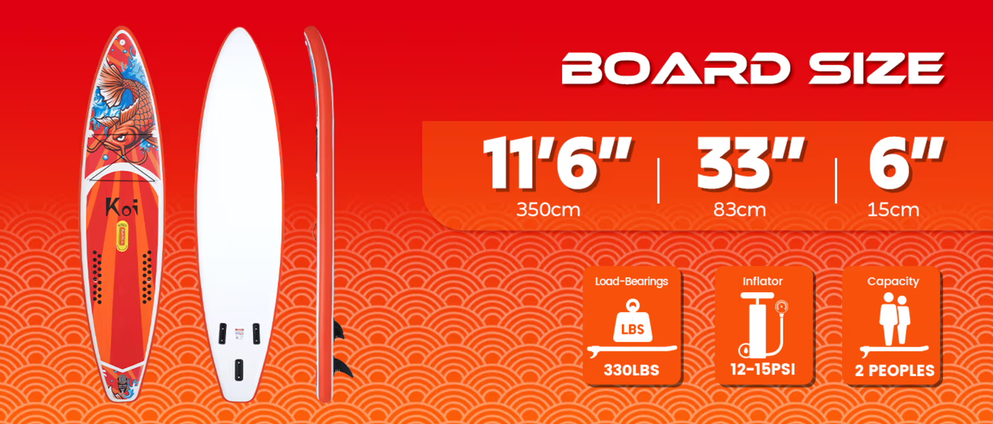 Funwater Koi 11'6" Stand Up Paddle Board